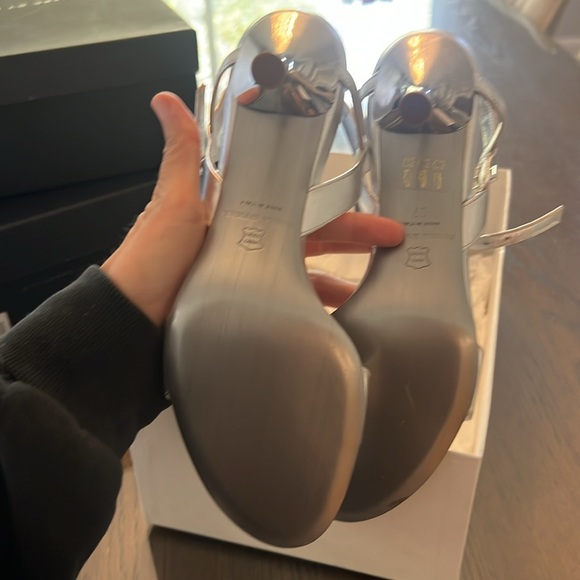 Sonia Rykiel silver heels size 37 - Picture 4 of 4